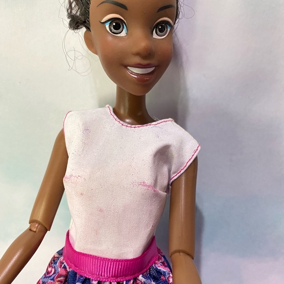 DISNEY COLLECTABLE PRINCESS TIANA PRINCESS AND THE FROG DOLL POSABLE 12” - Picture 8 of 10